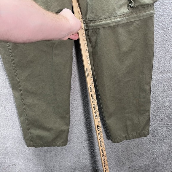 Cabelas Pants Mens 32 Green Convertible Cargo Workwear Outdoors Camping Hiking - Picture 4 of 7